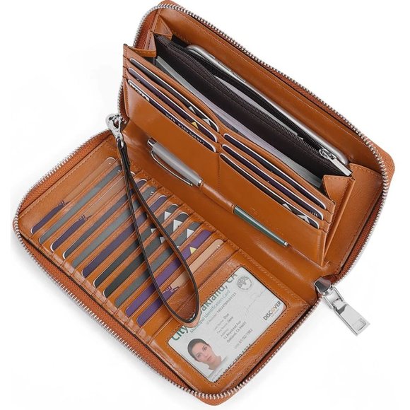 Bostanten Leather Wallet Clutch - Picture 3 of 3